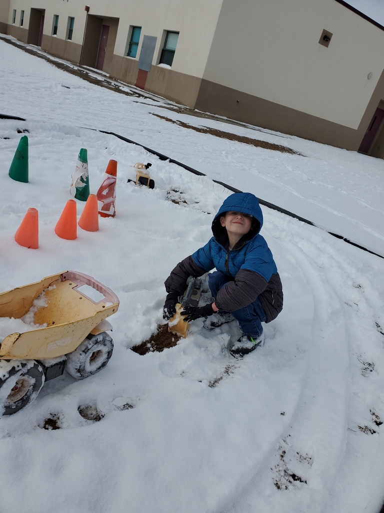Playing in the snow at recess!!